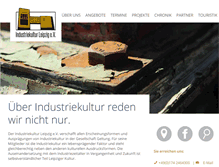 Tablet Screenshot of industriekultur-leipzig.de